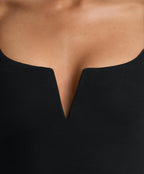 PIQUE V NECK SWIMSUIT
