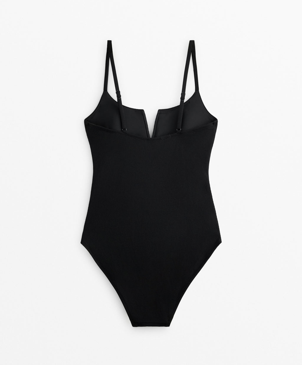 PIQUE V NECK SWIMSUIT
