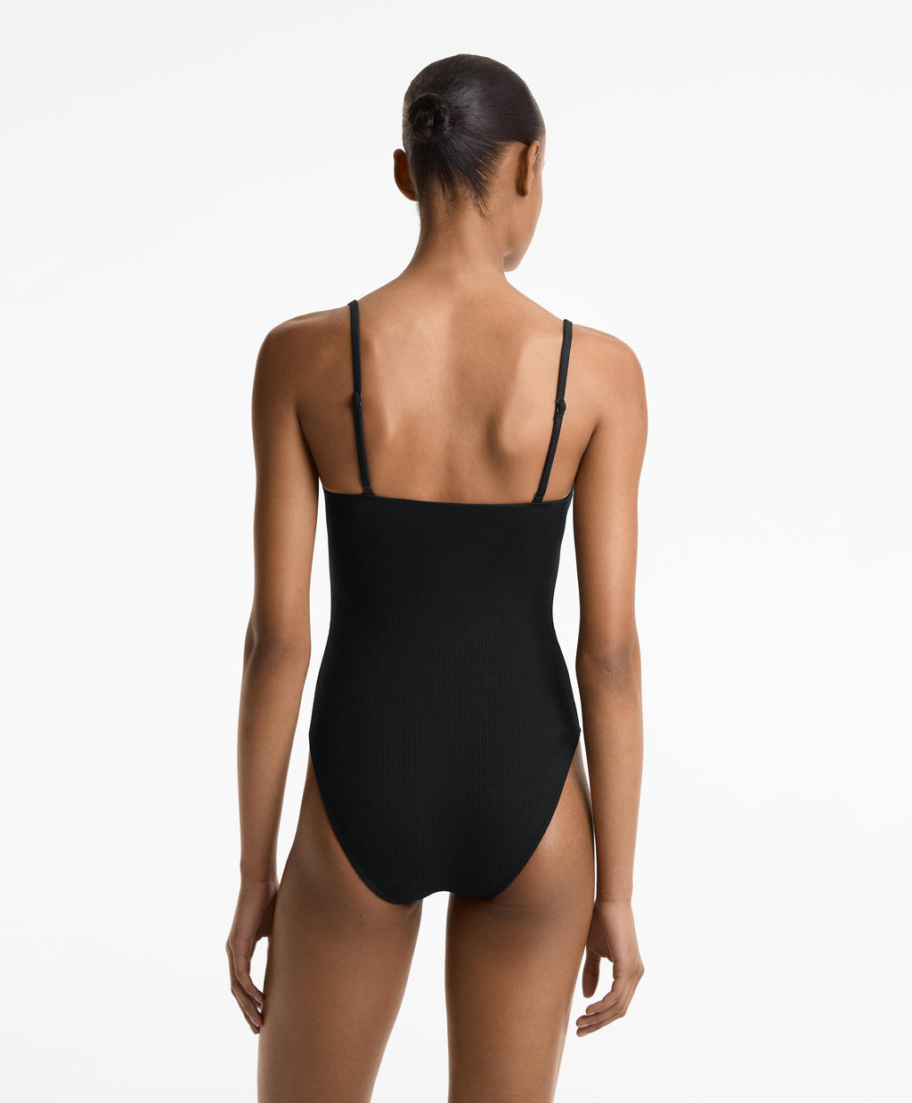 PIQUE V NECK SWIMSUIT