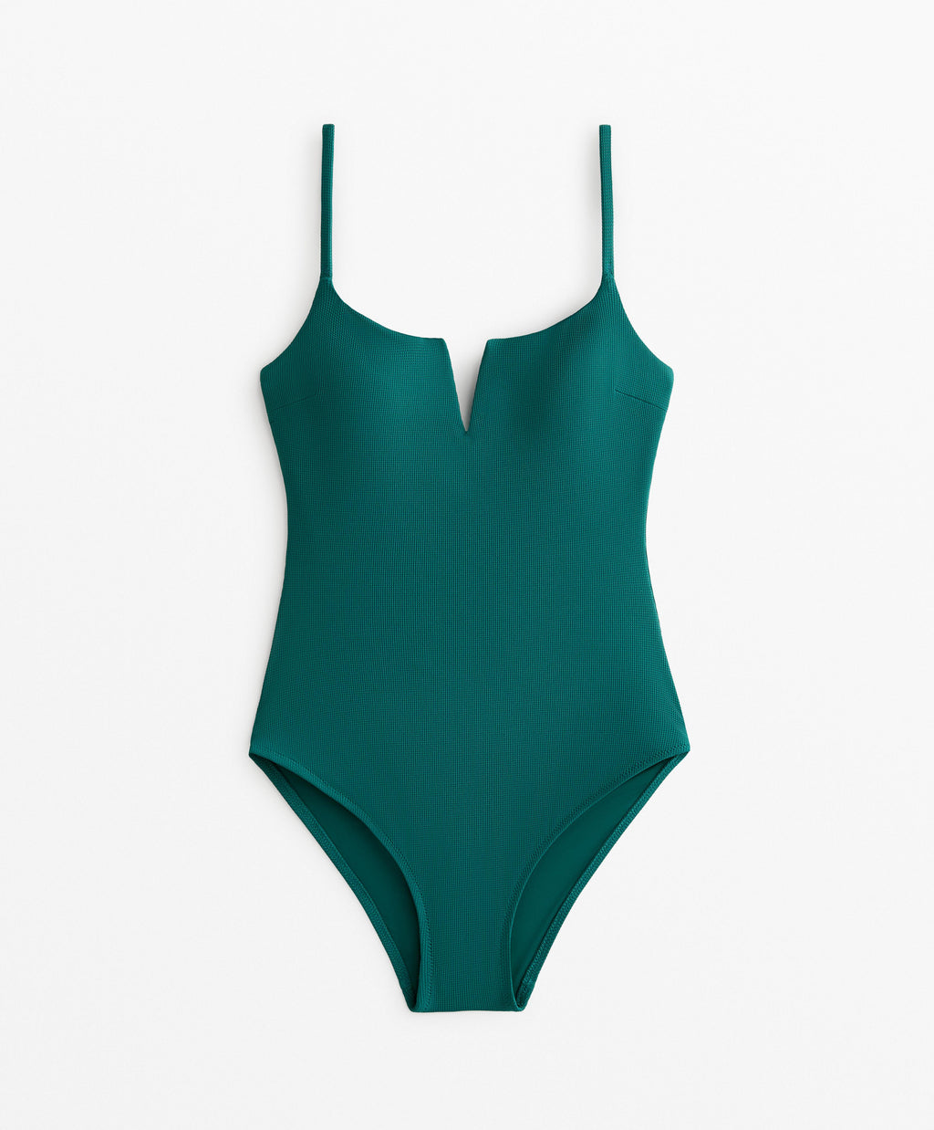 PIQUE V NECK SWIMSUIT
