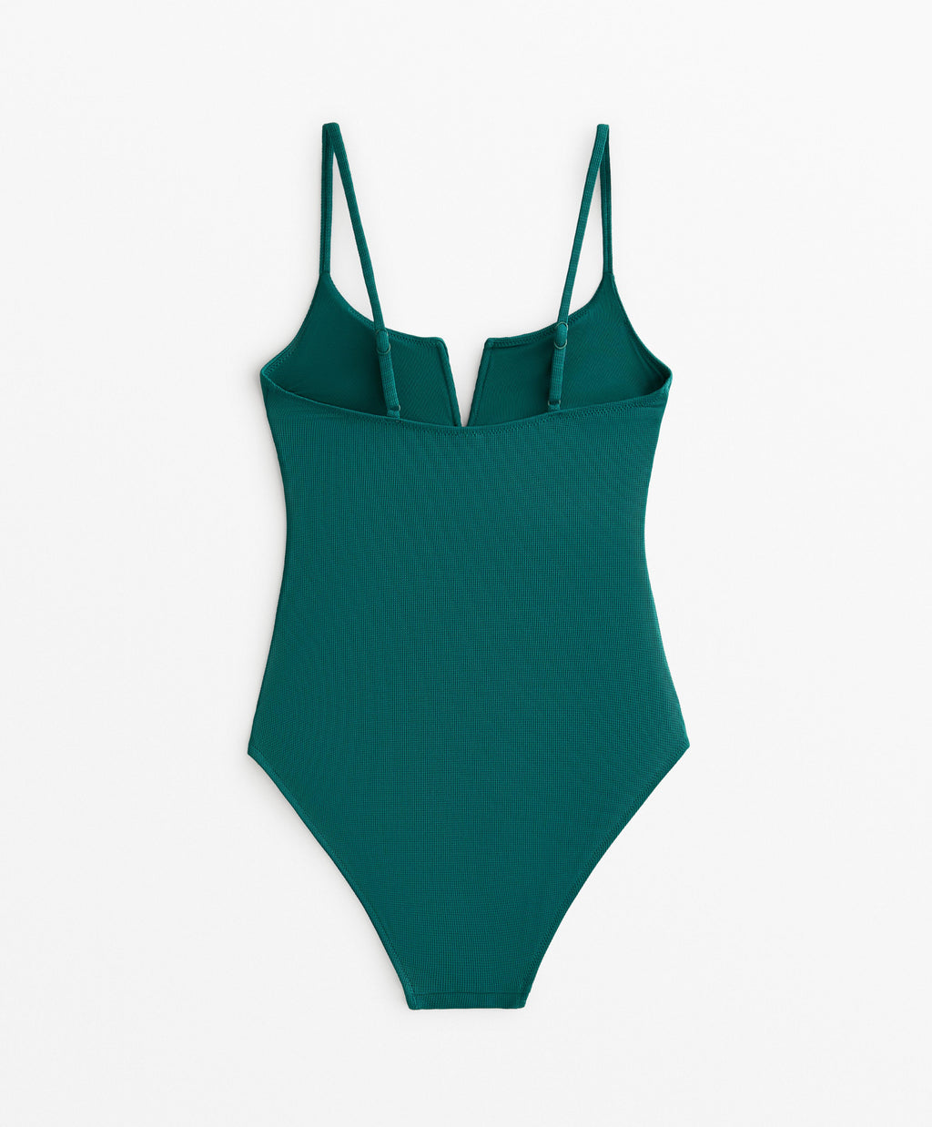 PIQUE V NECK SWIMSUIT