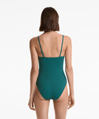 PIQUE V NECK SWIMSUIT