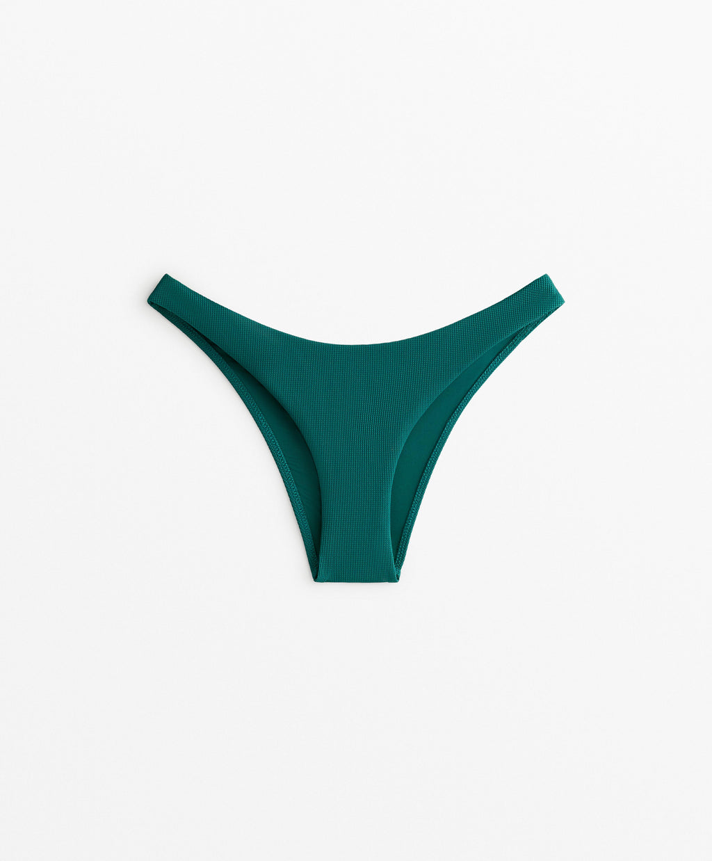 U CUT PIQUE MID COVERAGE BIKINI BOTTOMS