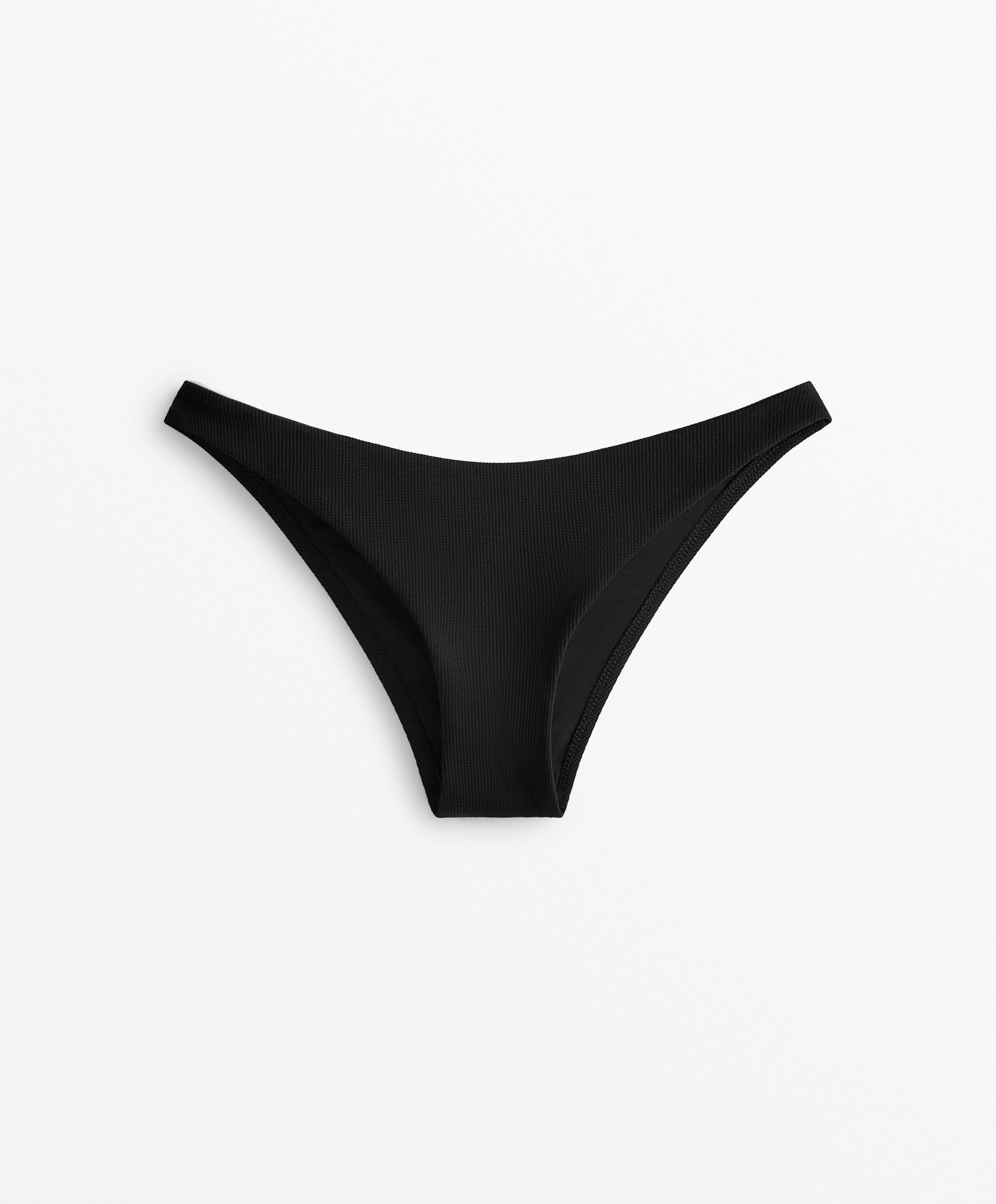 U CUT PIQUE MEDIUM COVERAGE BIKINI BOTTOMS