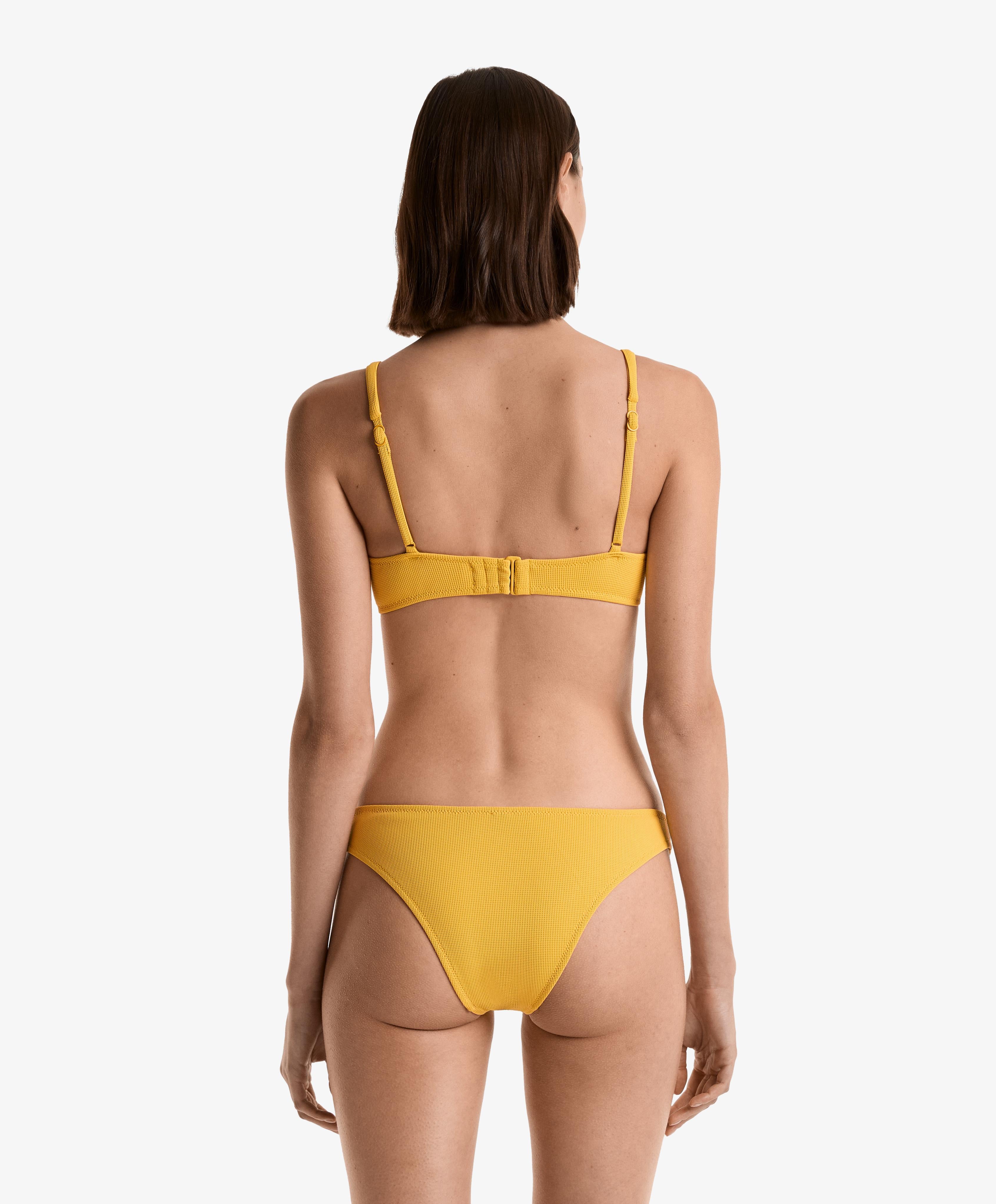 U CUT PIQUE MEDIUM BIKINI BOTTOMS