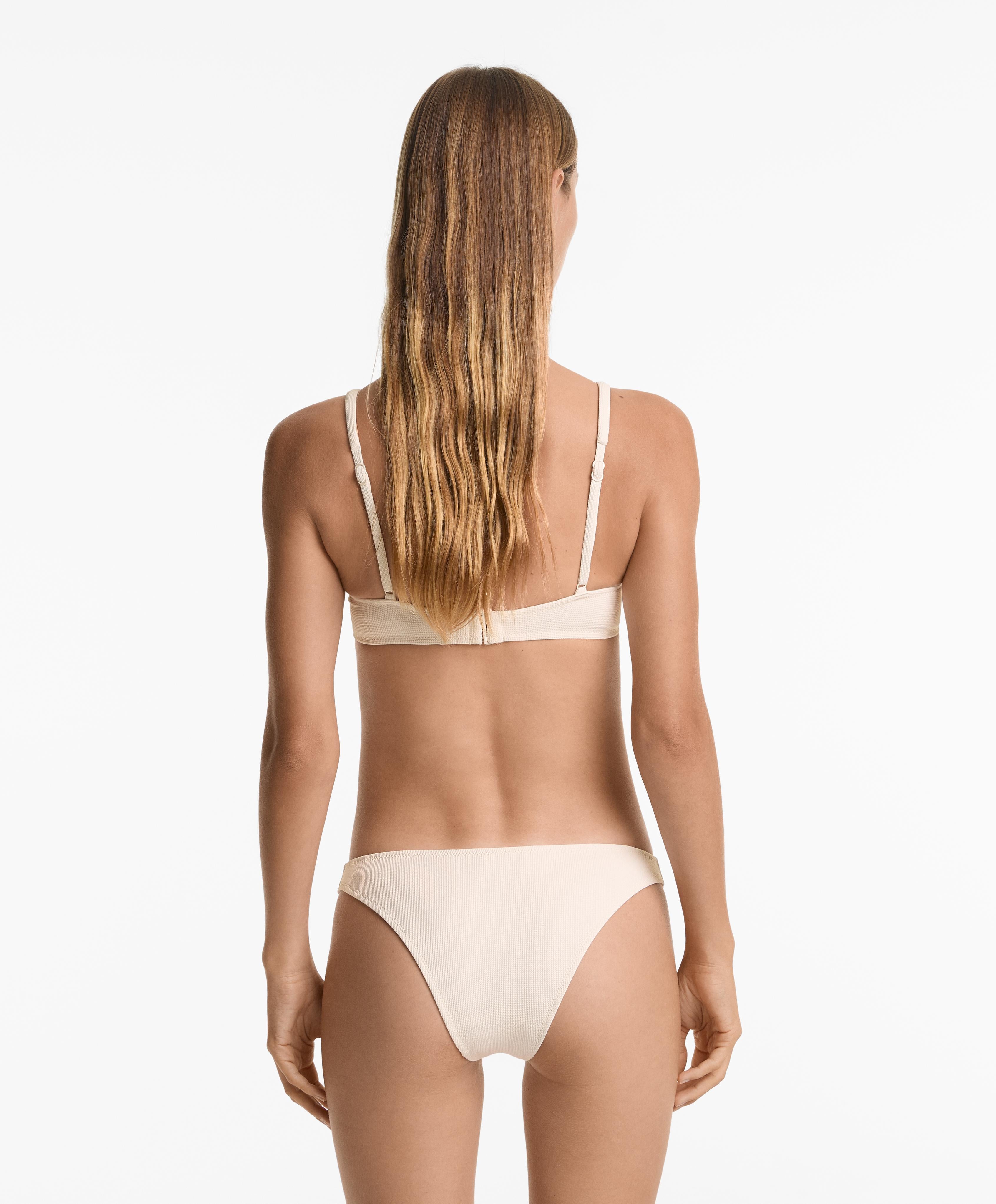 U CUT PIQUE MEDIUM BIKINI BOTTOMS