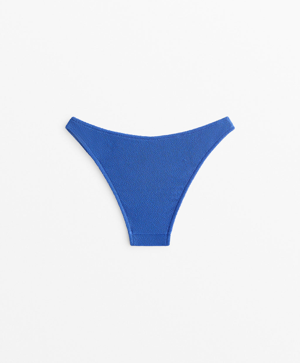 U CUT CRINKLE MID RISE BIKINI BOTTOMS