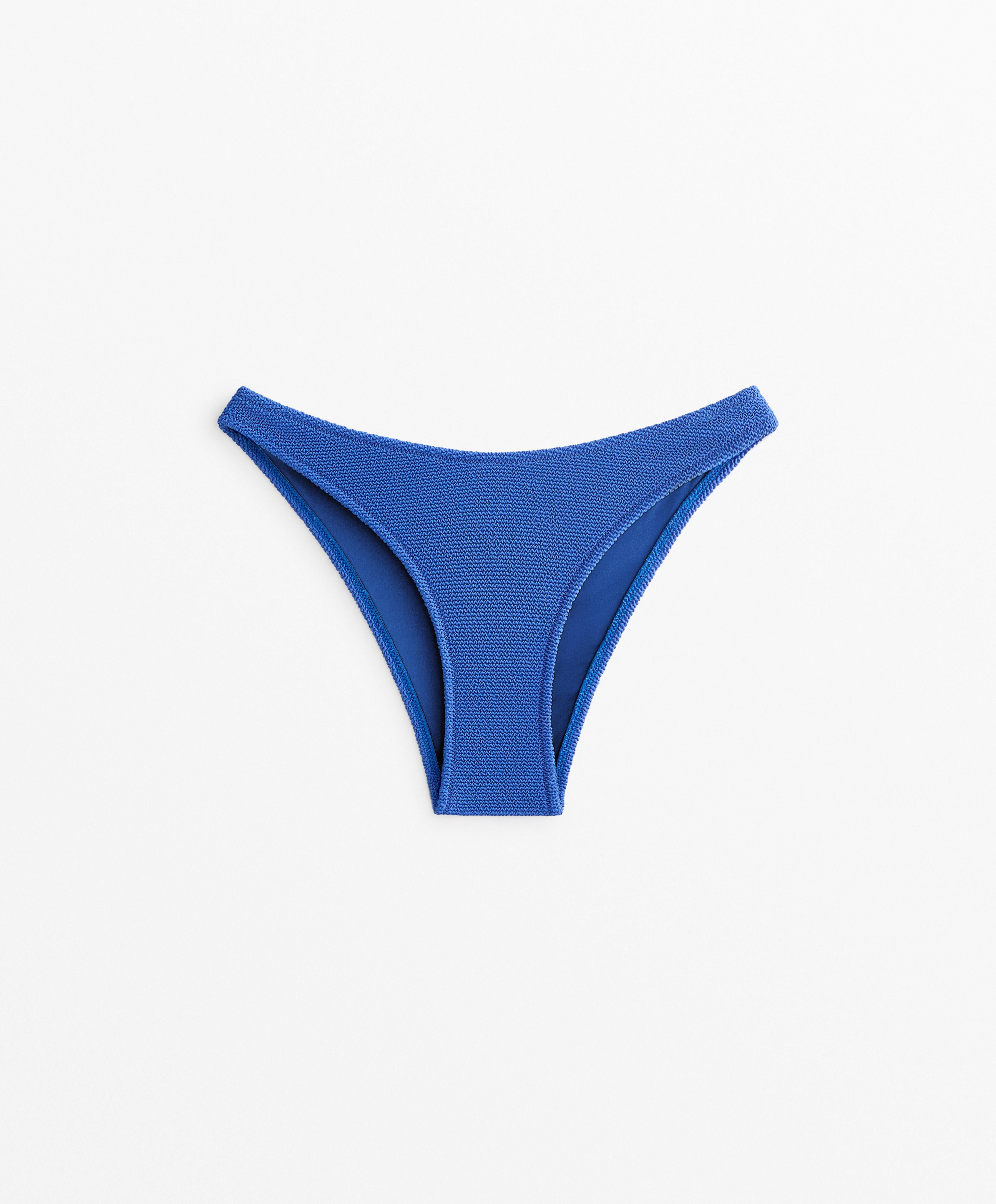 U CUT CRINKLE MID RISE BIKINI BOTTOMS