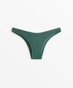 U CUT CRINKLE MID RISE BIKINI BOTTOMS