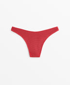 U CUT CRINKLE MID RISE BIKINI BOTTOMS