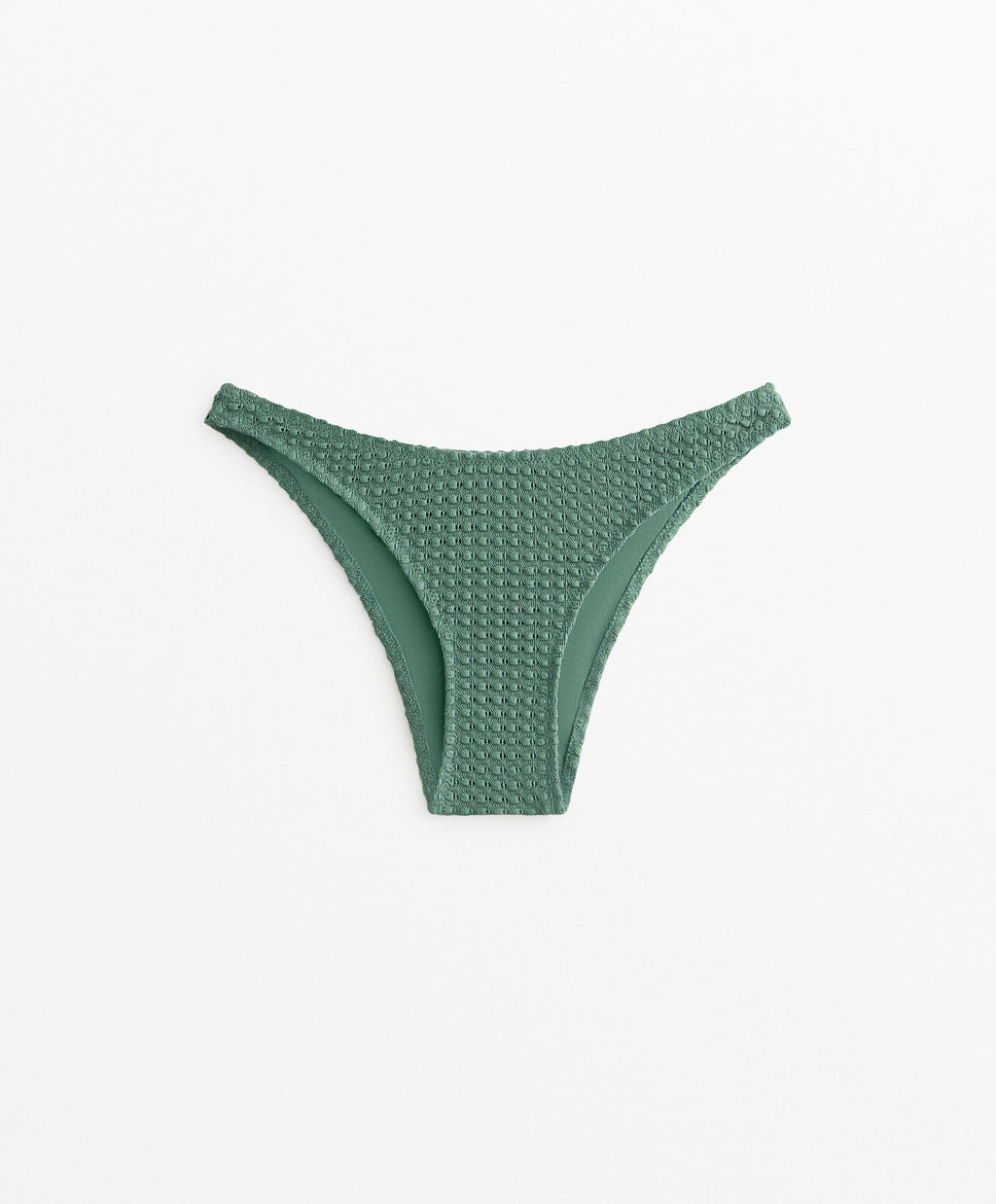 U CUT MEDIUM BIKINI BRIEFS IN BUBBLE CROCHET