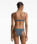 TRICOLOUR U CUT JACQUARD MEDIUM BIKINI BOTTOMS