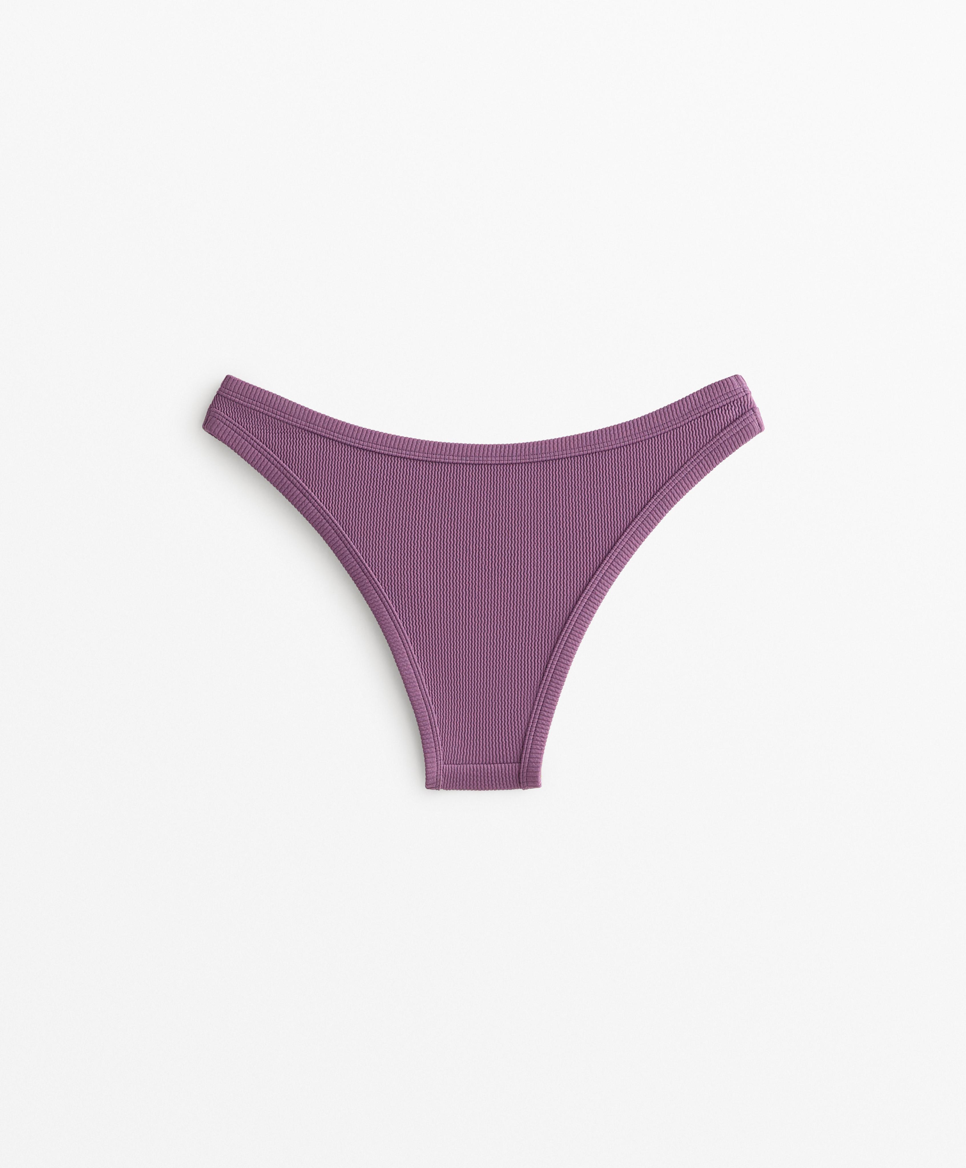 RIBBED U CUT MEDIUM BIKINI BOTTOMS