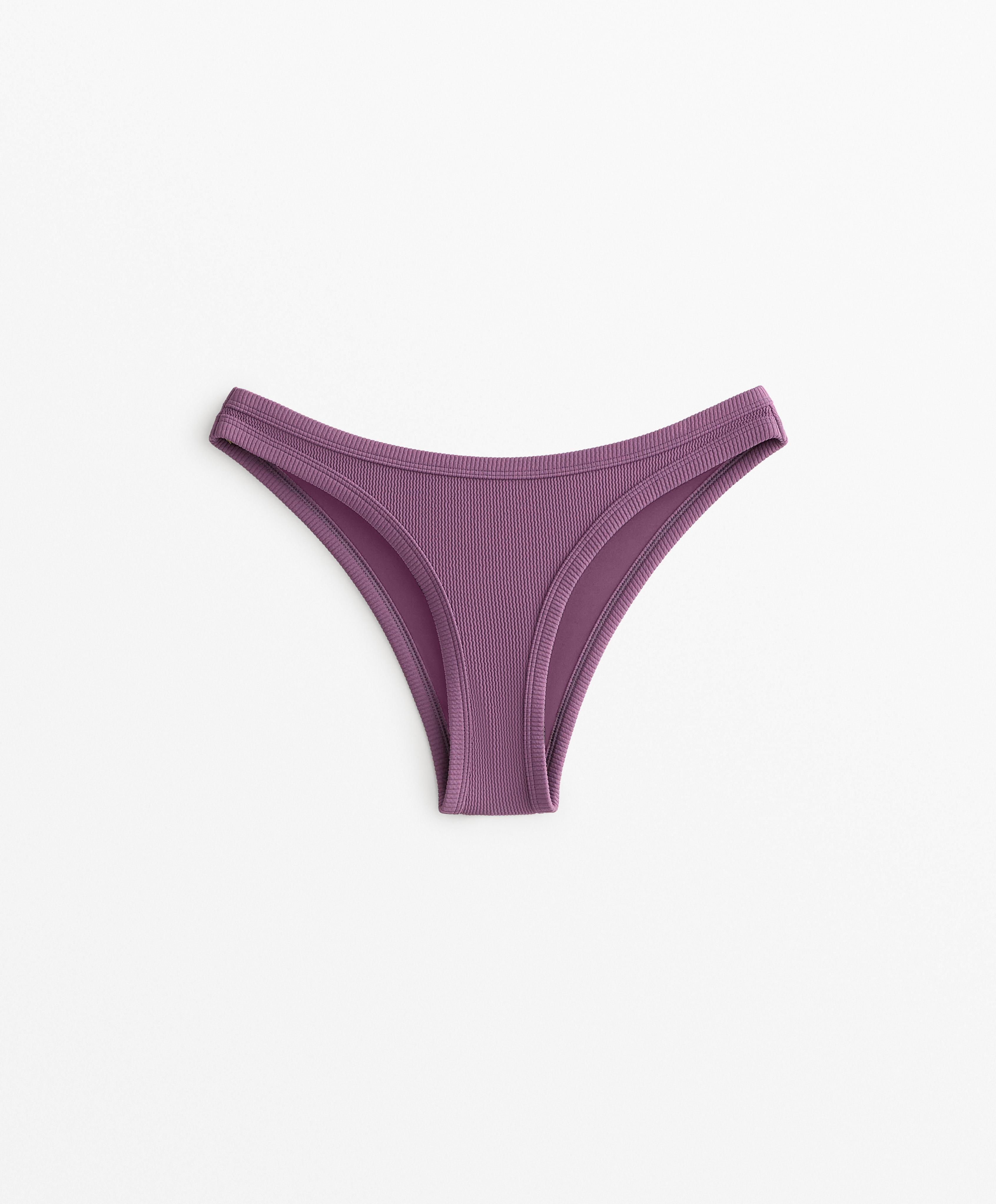 RIBBED U CUT MEDIUM BIKINI BOTTOMS