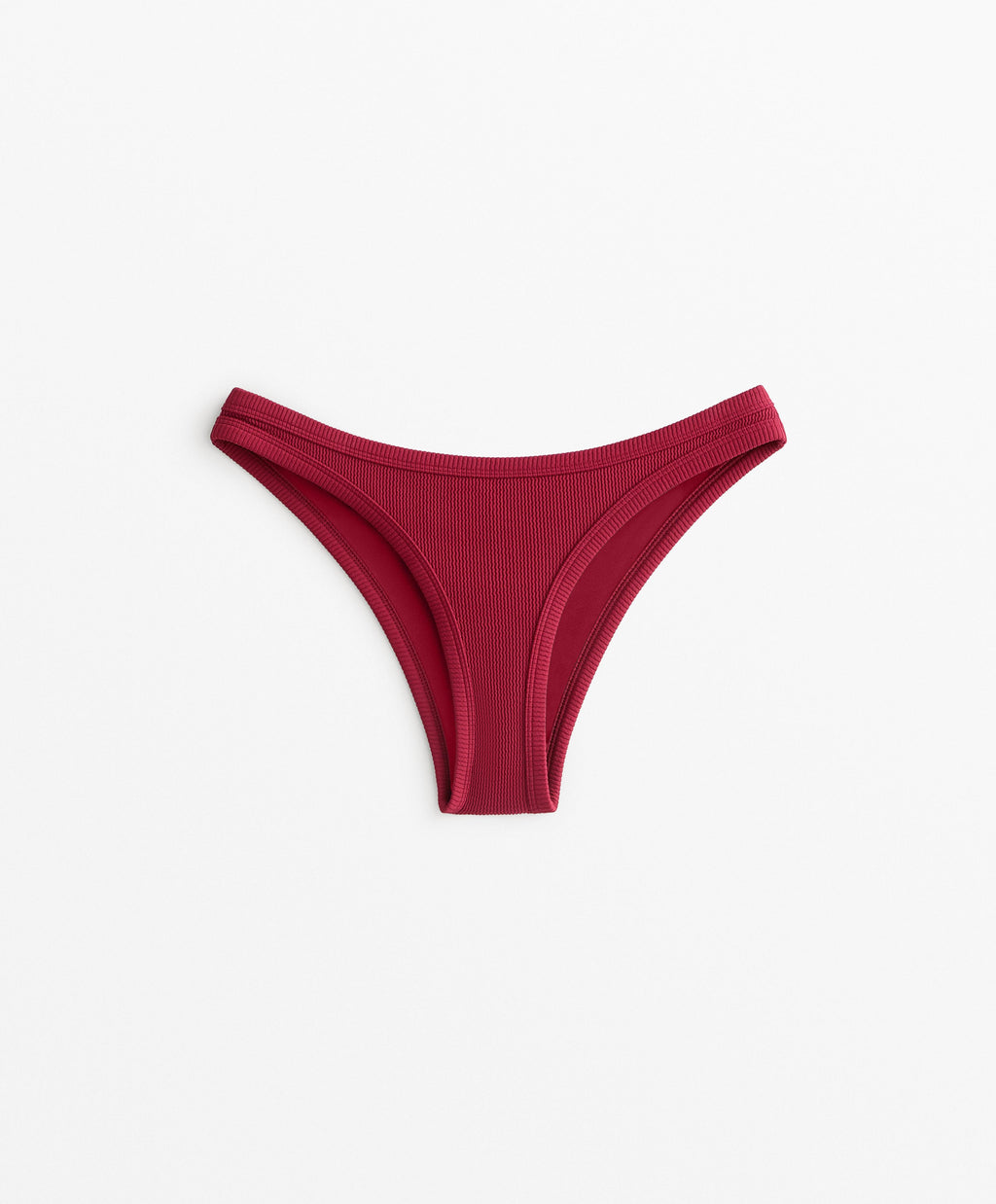 RIBBED U CUT MEDIUM BIKINI BOTTOMS