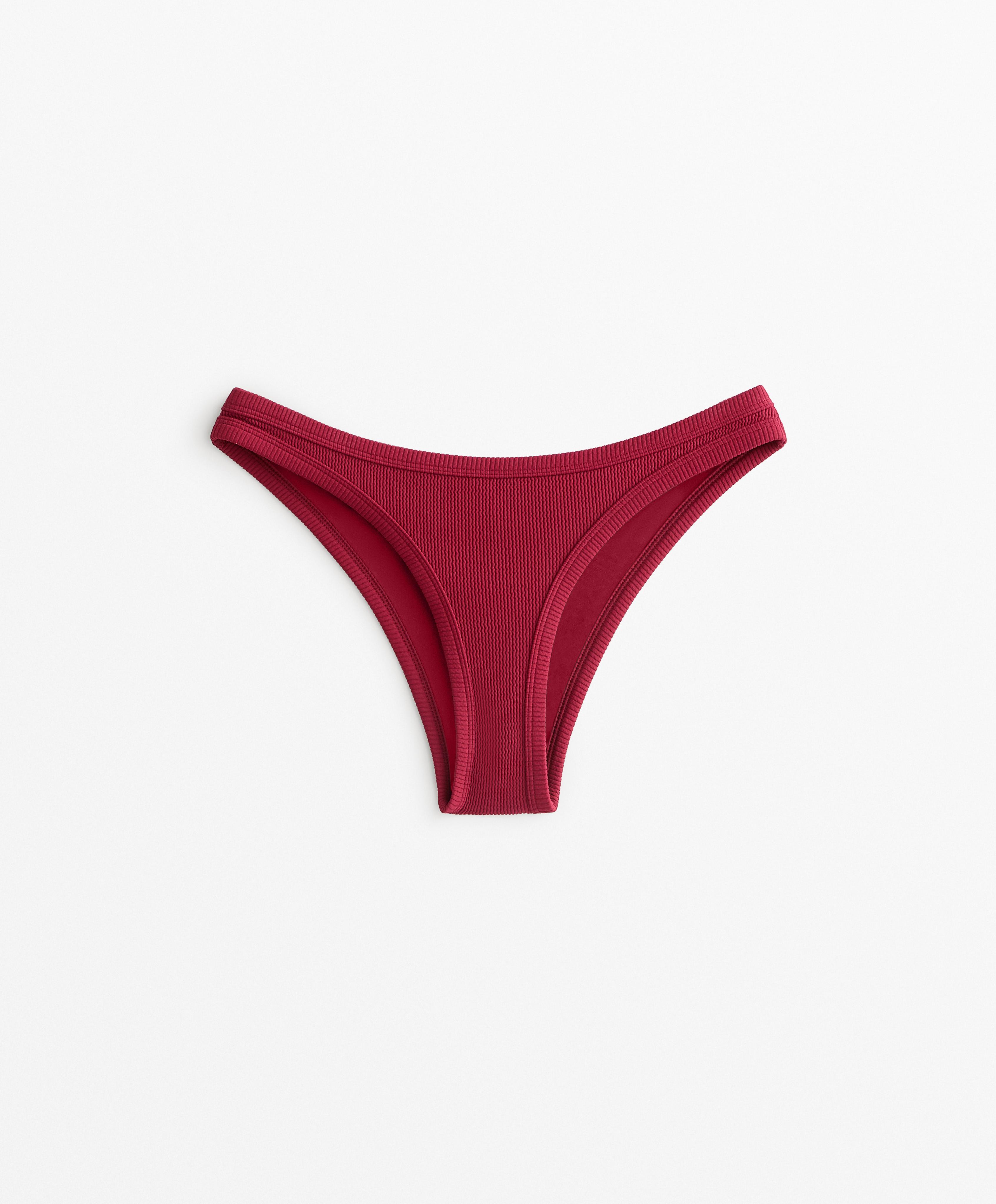 RIBBED U CUT MEDIUM BIKINI BOTTOMS