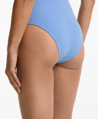 CROSSOVER STRAP PIQUE HALTERNECK SWIMSUIT