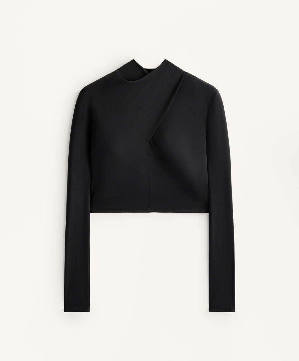 COMFORTLUX DRAPED NECKLINE T SHIRT