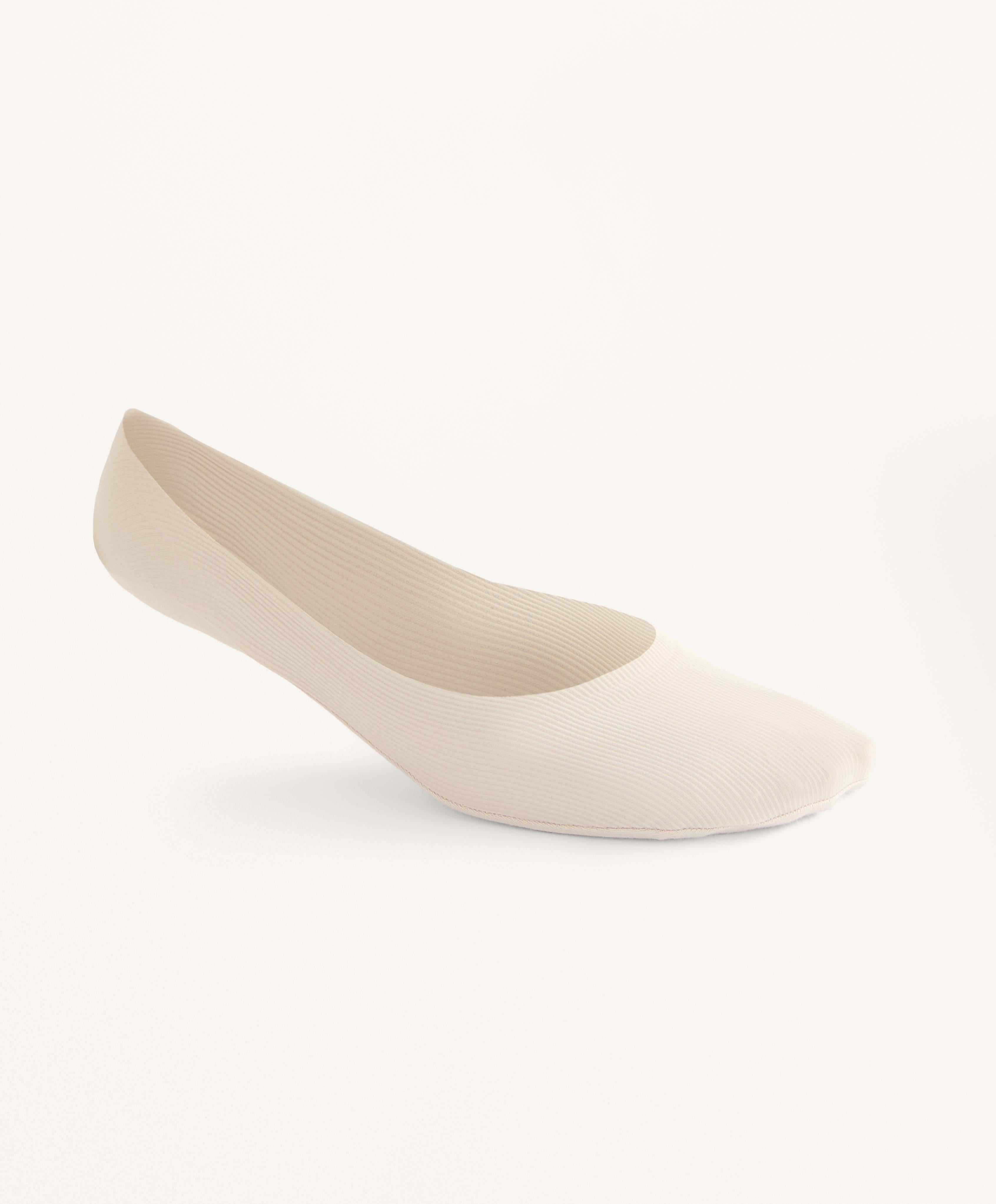 2 PAIRS OF MEDIUM CUT INVISIBLE SOCKS WITH RIB MICROFIBRE