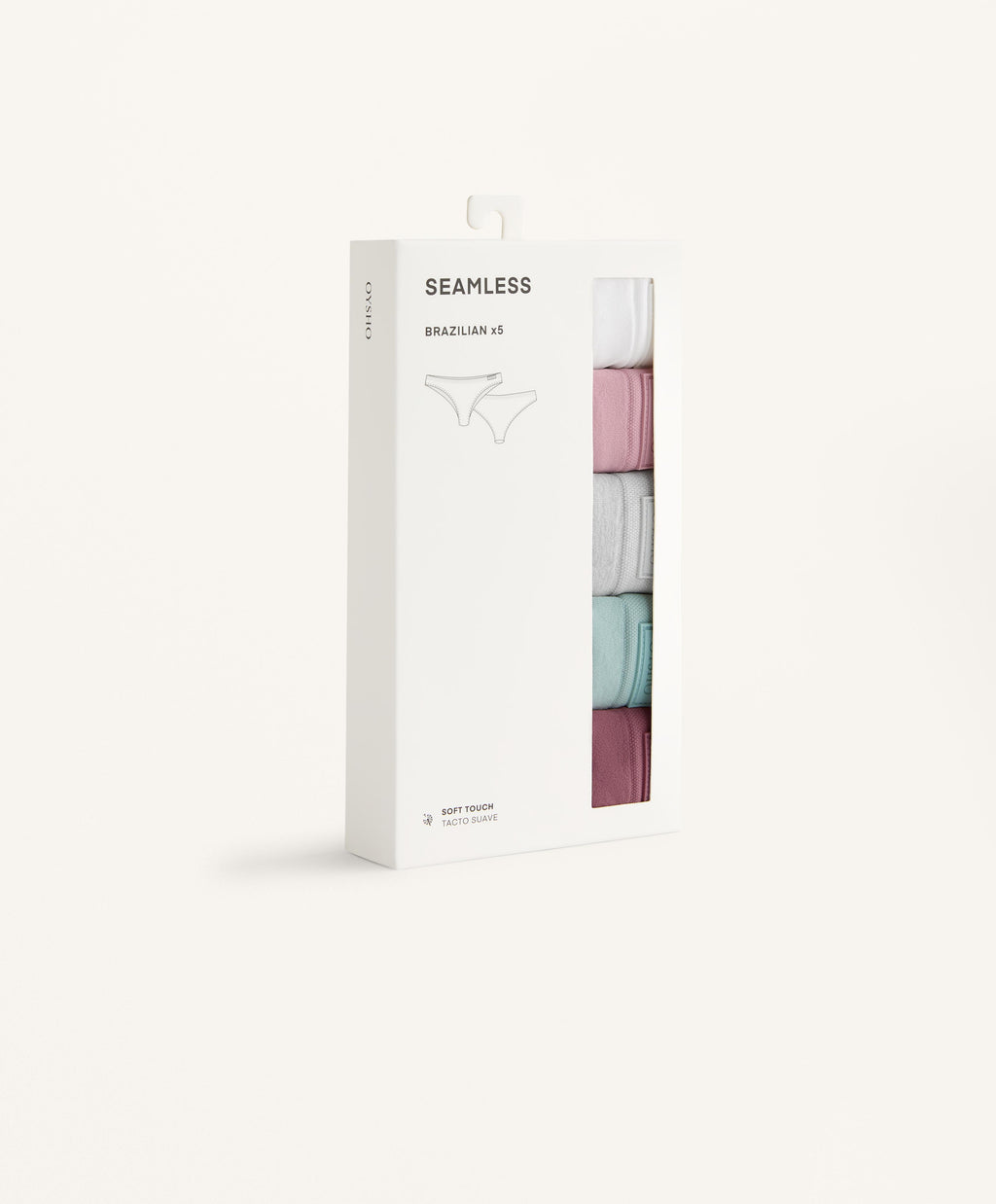 5 SEAMLESS SOFT TOUCH BRAZILIAN BRIEFS