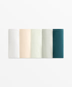 5 COTTON BLEND THONGS