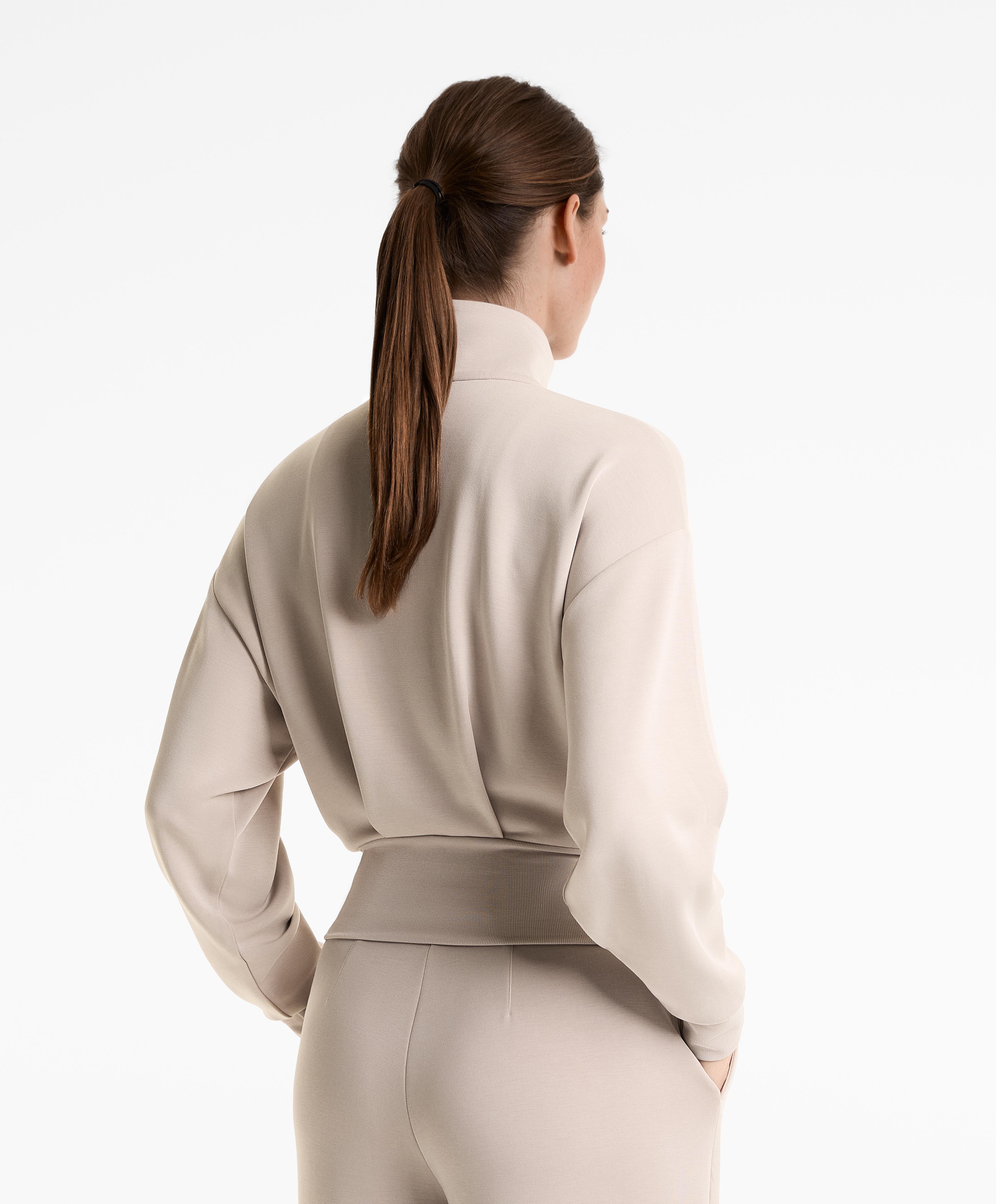 SOFT TOUCH HIGH NECK JACKET WITH MODAL