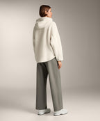 FAUX SHEARLING HOODED JACKET