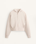 29% MODAL RIB HOODED JACKET