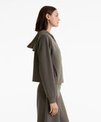 29% MODAL RIB HOODED JACKET