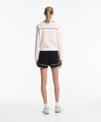 COTTON BLEND JACKET WITH CONTRAST DETAILS