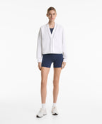 COTTON BLEND HEAVY WEIGHT PIQUE CARDIGAN
