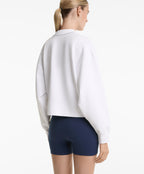 COTTON BLEND HEAVY WEIGHT PIQUE CARDIGAN