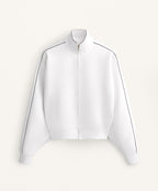 COTTON MEDIUM WEIGHT PIQUE PIPING JACKET