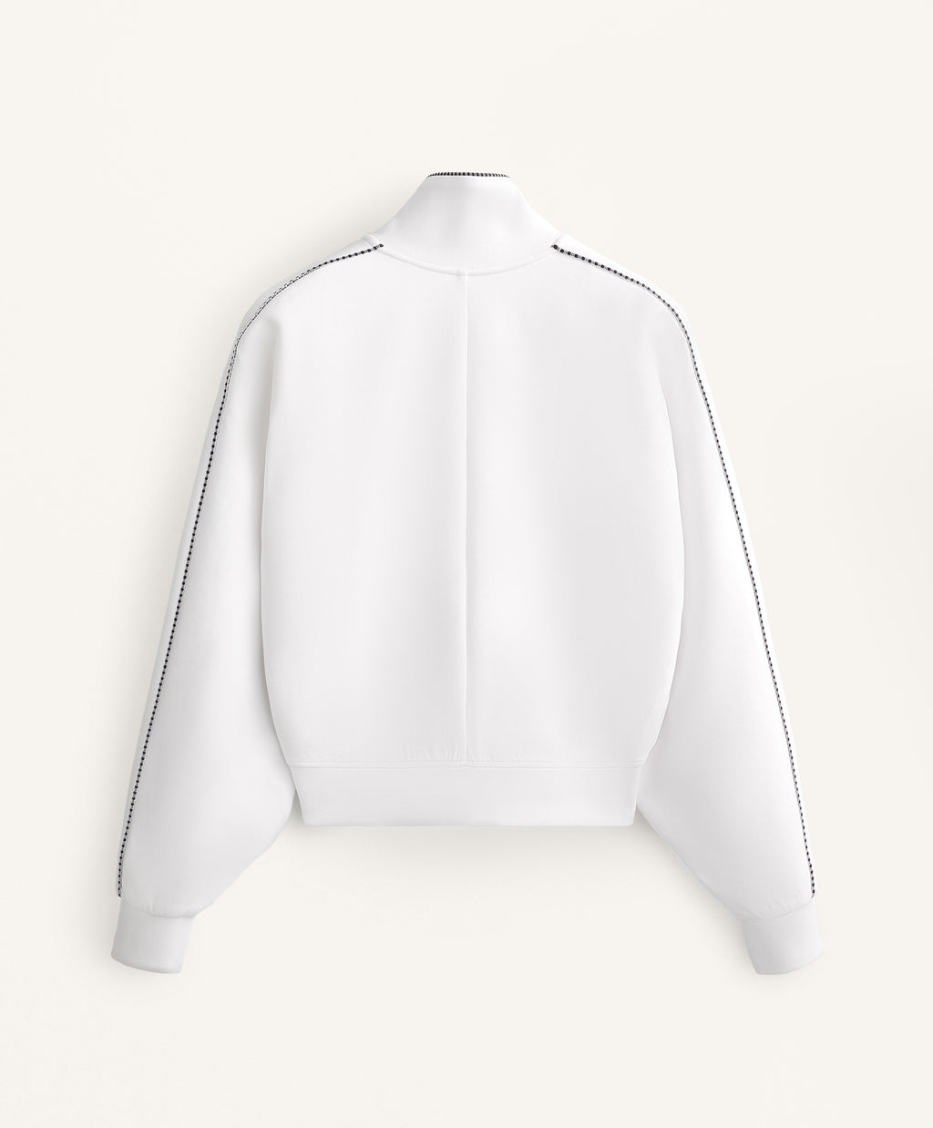 COTTON MEDIUM WEIGHT PIQUE PIPING JACKET