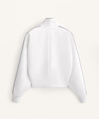 COTTON MEDIUM WEIGHT PIQUE PIPING JACKET
