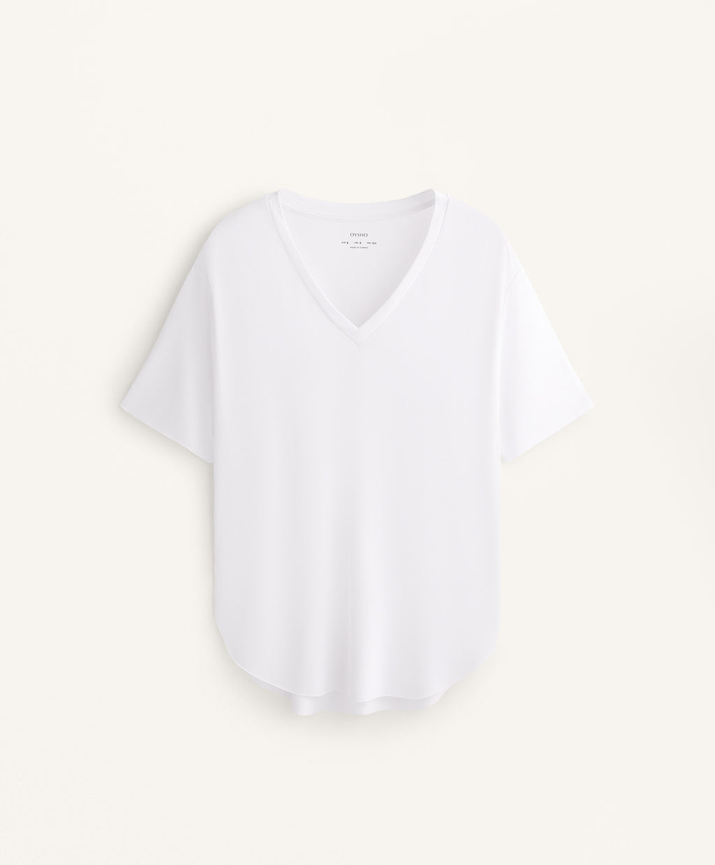 MODAL BLEND V NECK T SHIRT