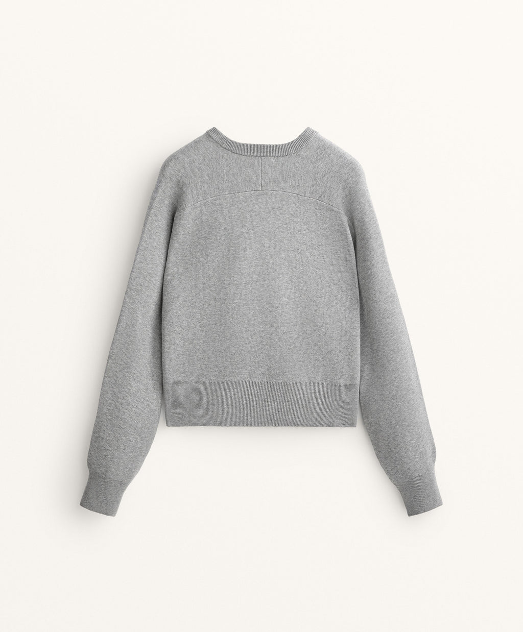 ROUND NECK KNIT JUMPER WITH RIB DETAILS