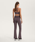 HIGH RISE COMFORTLUX RUCHED WAIST FLARE TROUSERS