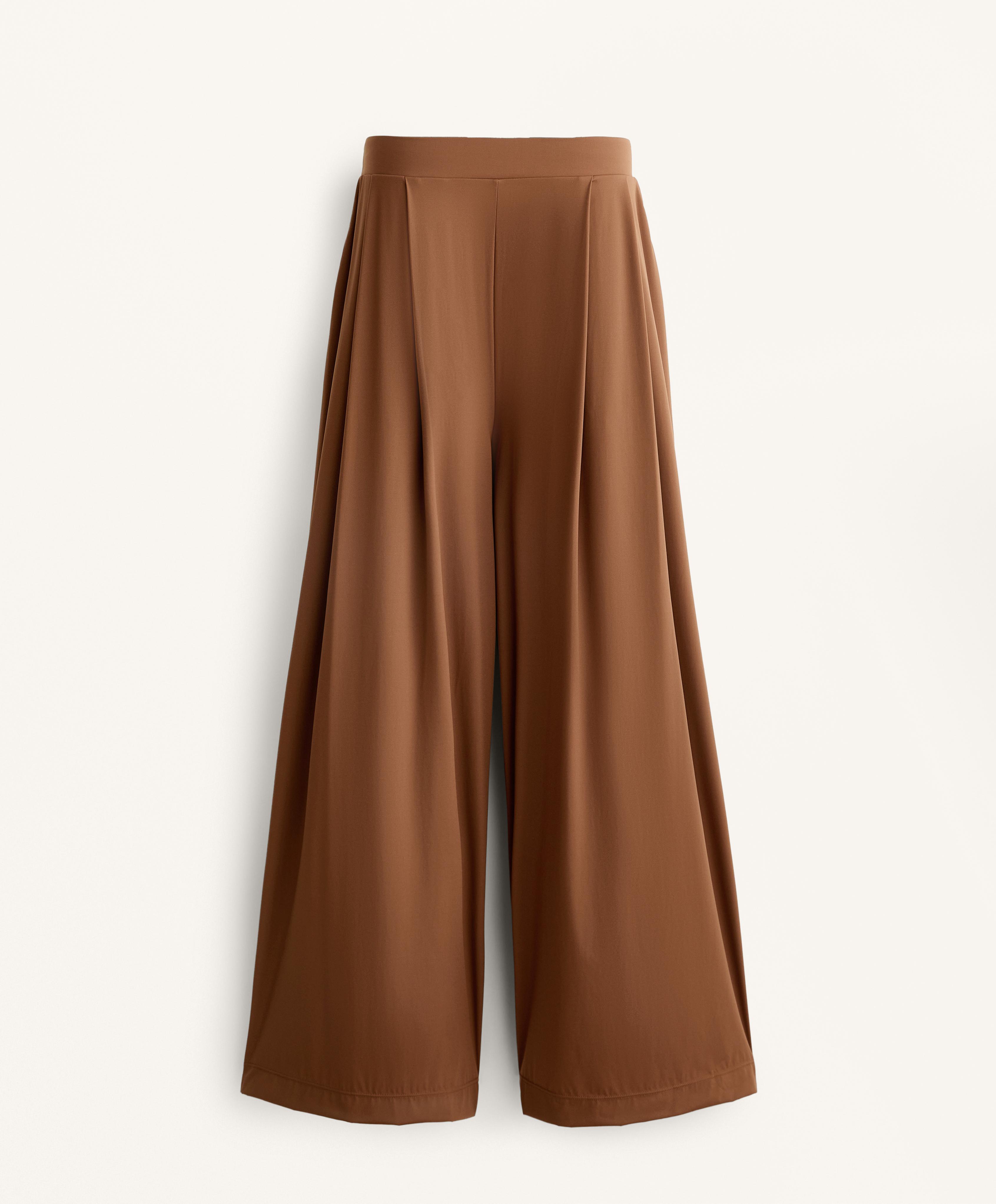 WIDE LEG TAILORED TROUSERS WITH LIGHT, COOL TOUCH FABRIC