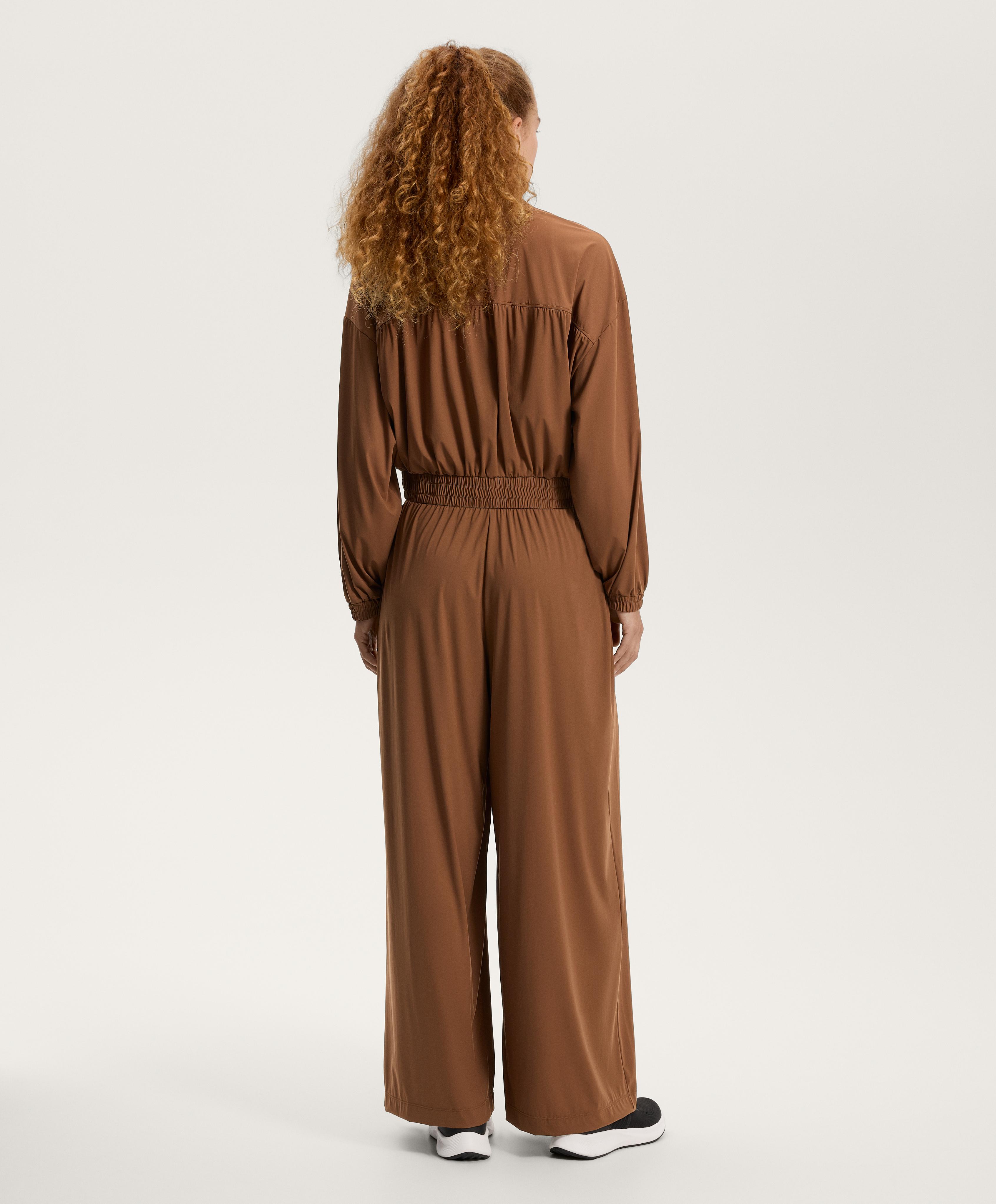 WIDE LEG TAILORED TROUSERS WITH LIGHT, COOL TOUCH FABRIC