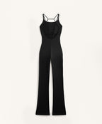 COMFORTLUX RING DETAIL FLARE JUMPSUIT