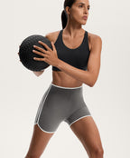 COMPRESSIVE RETRO HIGH RISE 10CM HOT PANTS