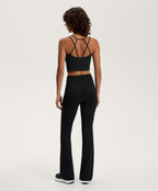 HIGH RISE COMFORTLUX BELTED FLARE TROUSERS