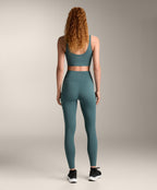 LIGHT TOUCH DRAPED V CUT ANKLE LENGTH LEGGINGS