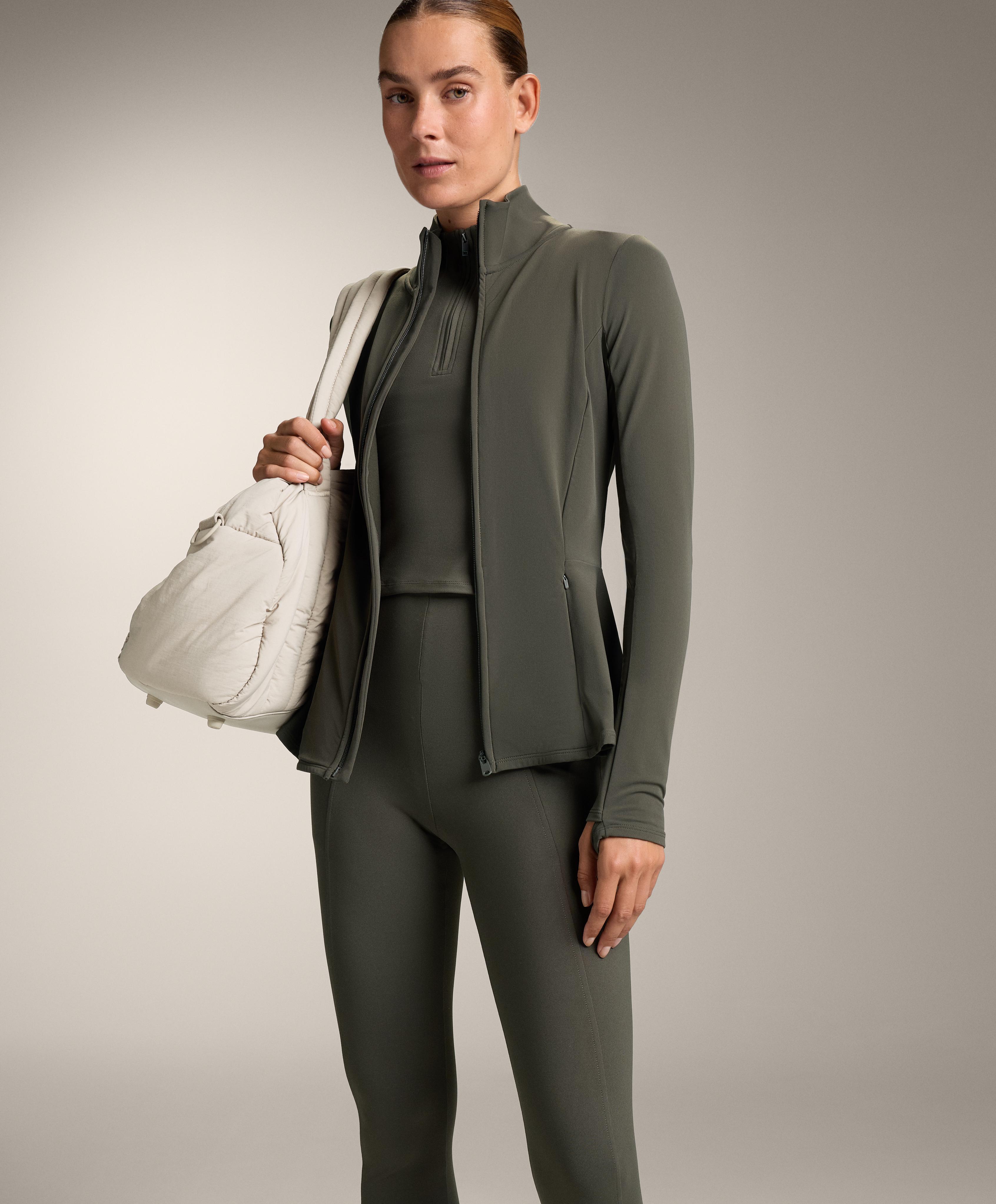 EVERMOVE HIGH RISE RIB ANKLE LENGTH LEGGINGS