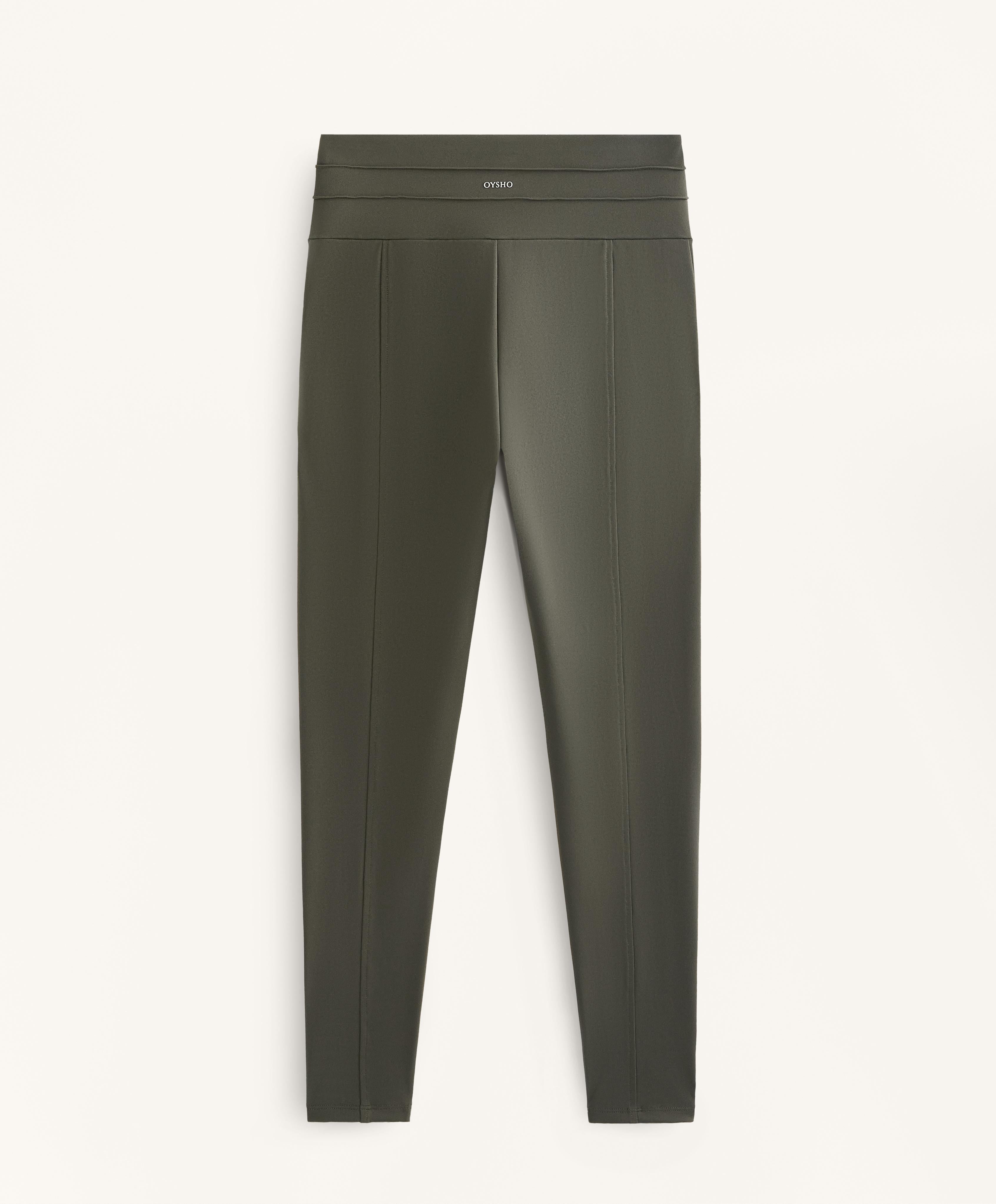 EVERMOVE HIGH RISE RIB ANKLE LENGTH LEGGINGS