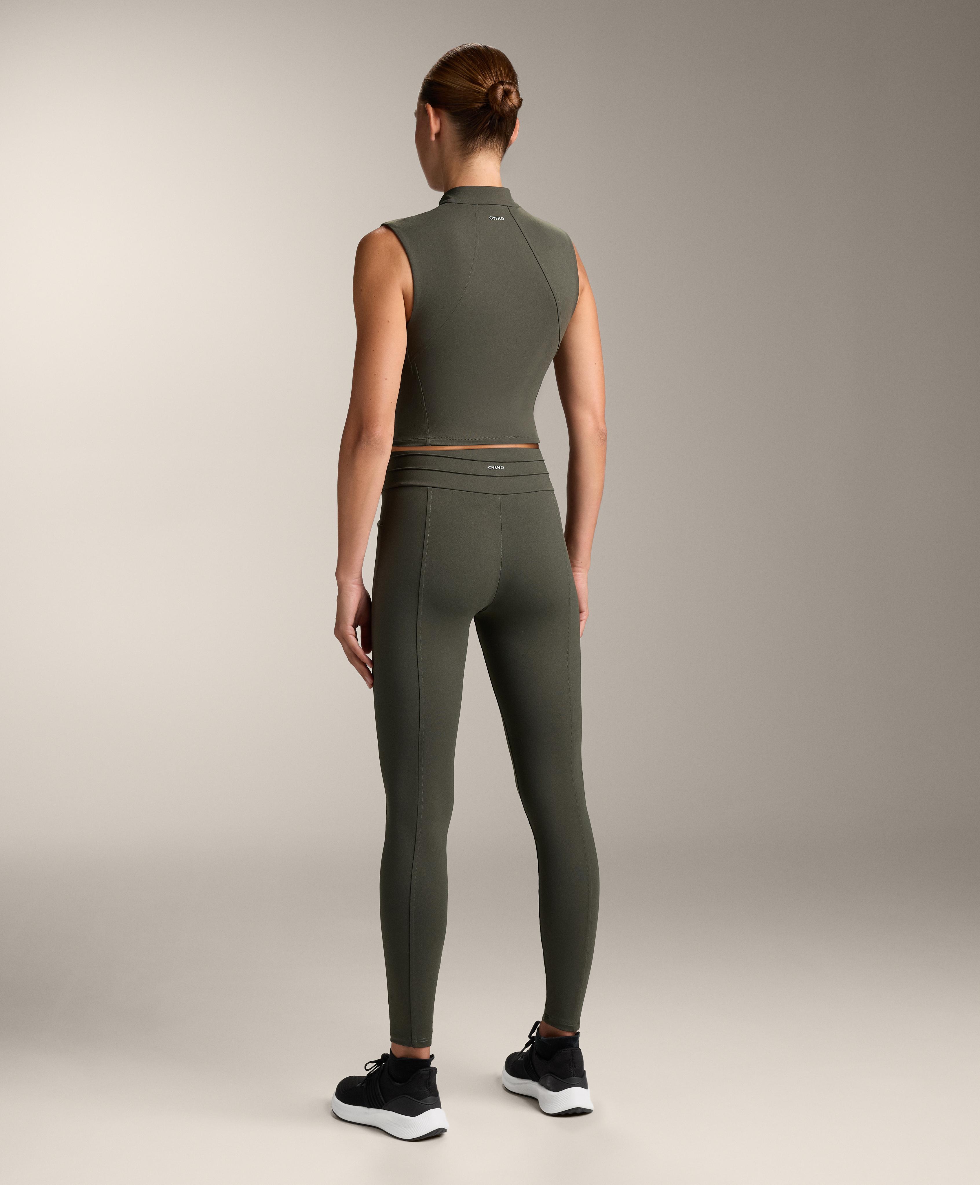 EVERMOVE HIGH RISE RIB ANKLE LENGTH LEGGINGS
