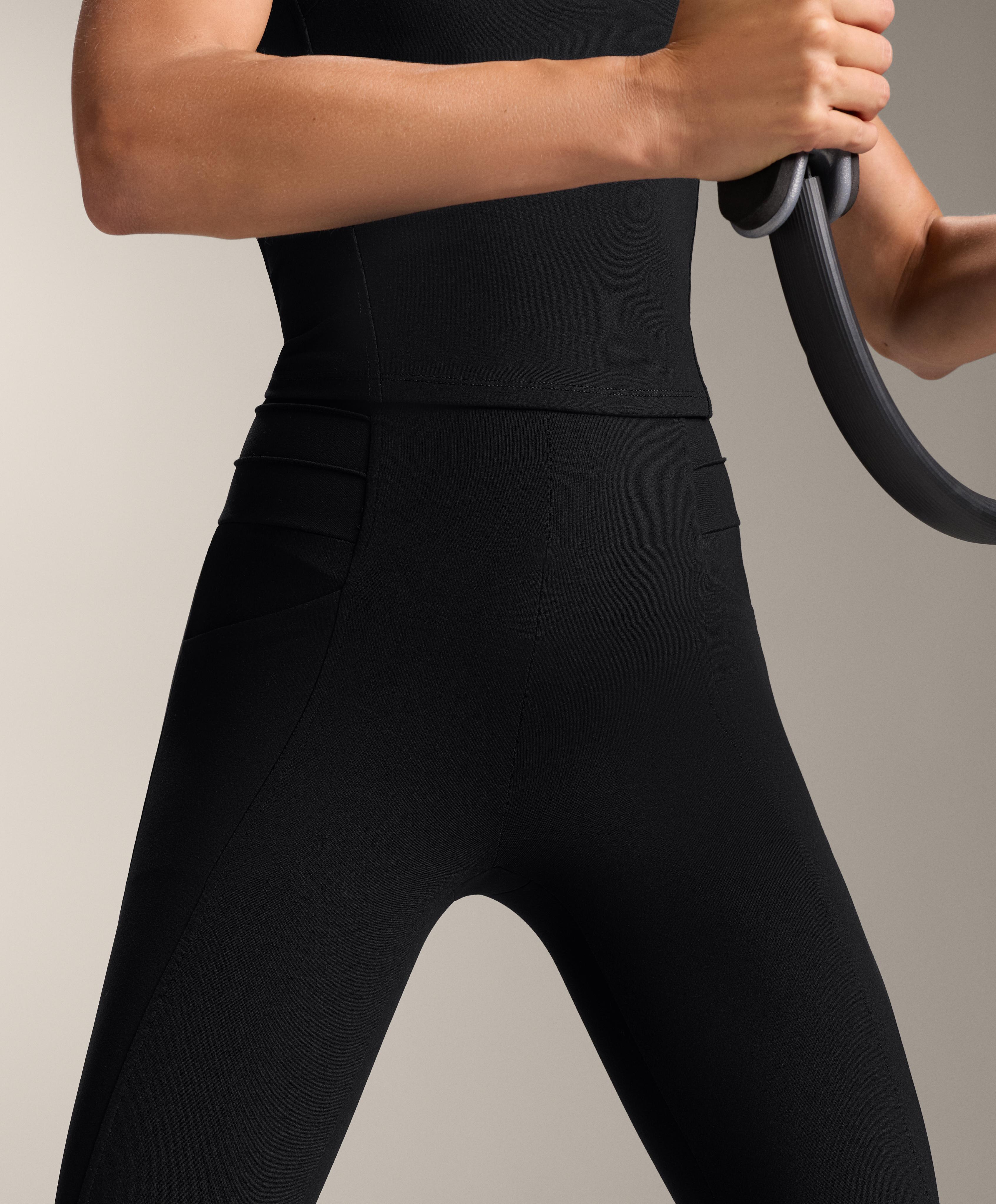 EVERMOVE HIGH RISE RIB ANKLE LENGTH LEGGINGS