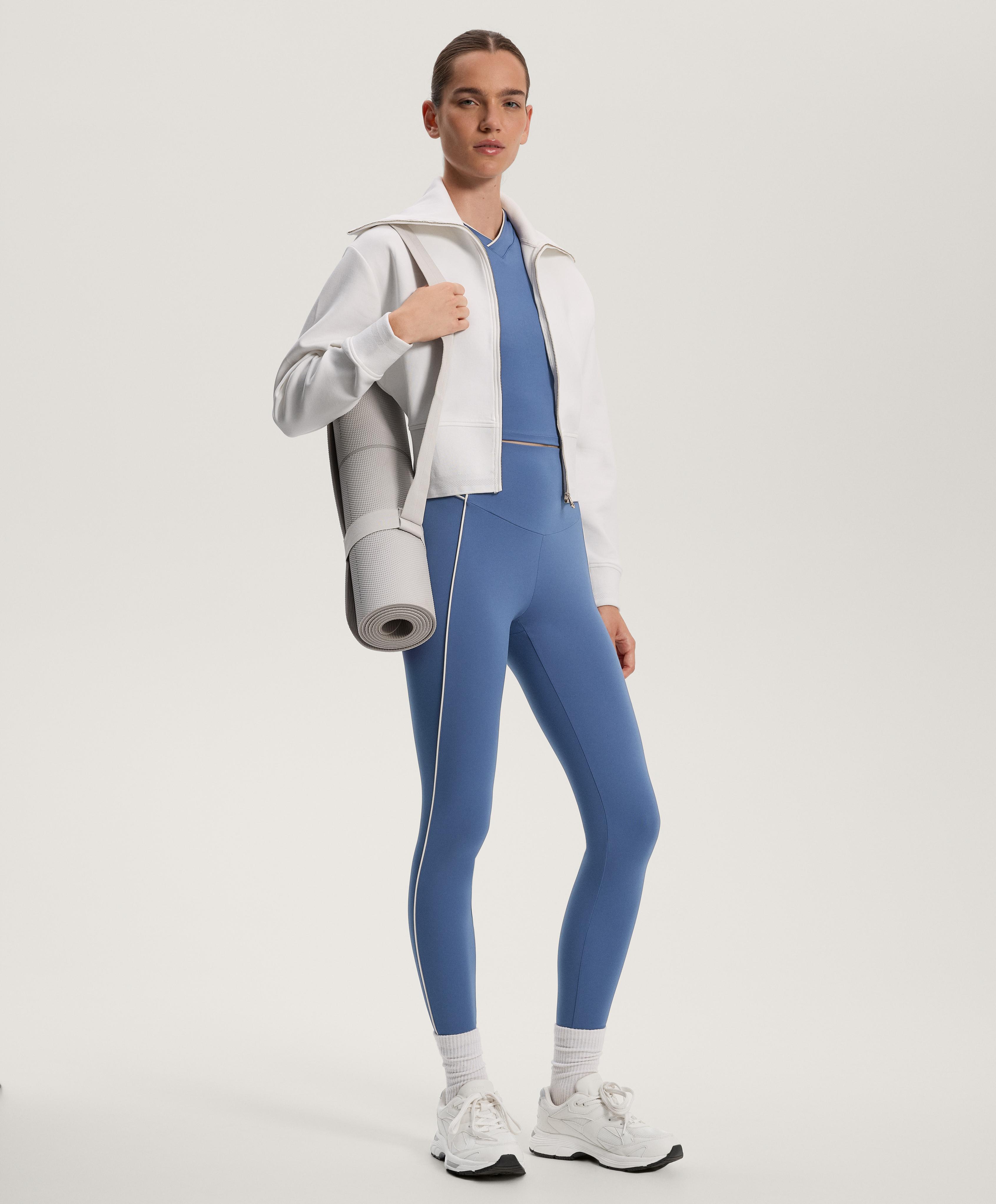 COMFORTLUX HIGH RISE PIPING 65 CM ANKLE LENGTH LEGGINGS