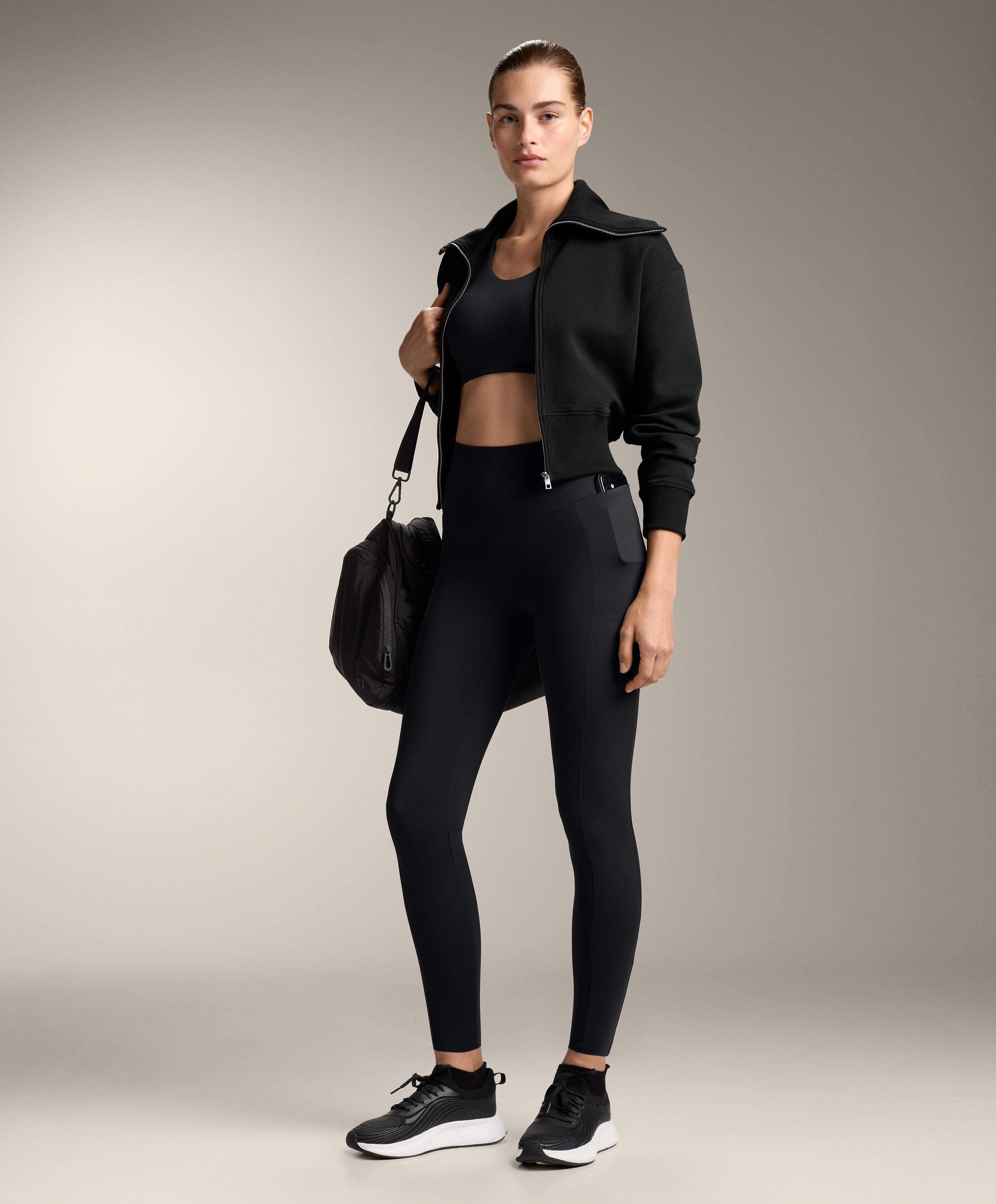 ANKLE LENGTH HIGH RISE COMPRESSIVE POCKET LEGGINGS